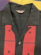 画像8: 1950'S BUD BERMA BLACK X RED R'N'R RAYON SHIRT SIZE/MEDIUM (8)