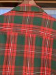 画像8: 1950'S OLD KENTUCKY GREEN X RED PLAID COTTON SHIRT SZ/MEDIUM (8)