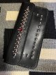 画像1: RAWHIDE STUDDED & JEWELED TRUCKERS WALLET LOT-501D/BLACK/RED JEWEL (1)