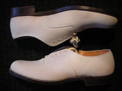 画像1: 1960'S DEADSTOCK WHITEBUCKS SHOES 9HD 