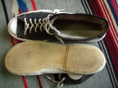 画像1: 1950'S UNKNOWN CANVAS SHOES 