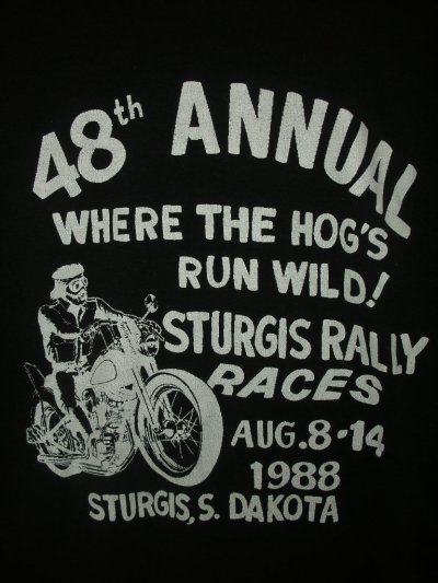 画像3: 1988'S STURGIS M.C. RALLY & RACES TEE SZ/LARGE