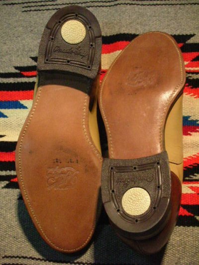 画像3: 1940'S UNKNOWN DEADSTOCK 2TONE SHOES 