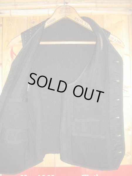画像3: 1920'S UNKNOWN WOVEN WOOL KNIT VEST  (3)