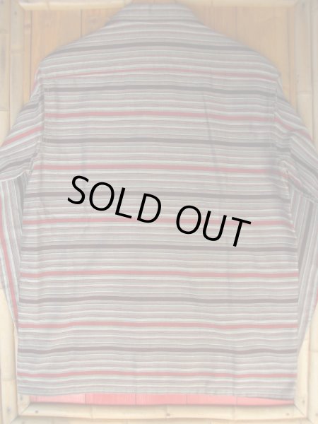 画像4: 1950'S A GALEY & LORD COTTON BORDER SHIRT SZ/S (4)