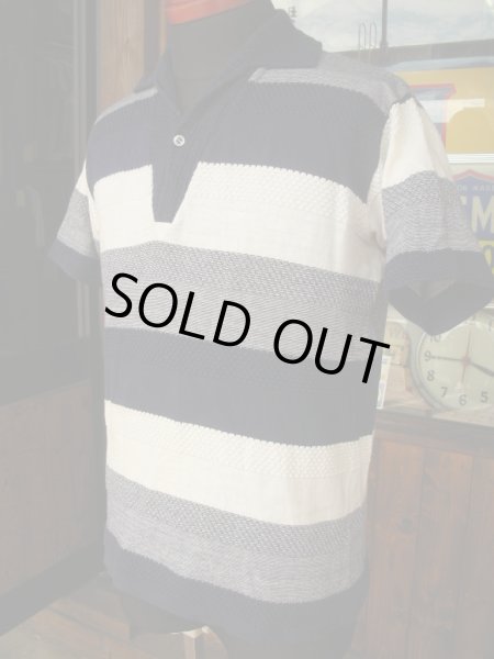画像2: 1950'S LORRYS BORDER KNIT PULLOVER SZ/M (2)