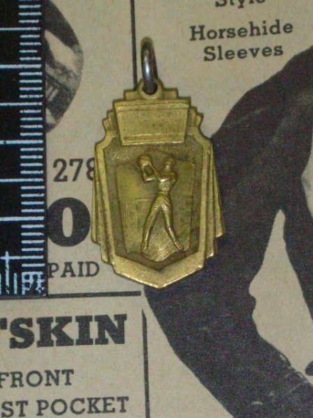 画像1: UNKNOWN VINTAGE SCHOOL SPORTS MEDAL F (1)