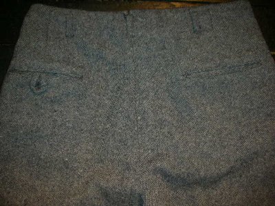 画像2: 1950'S TWEED WOOL TROUSERS 34X31 