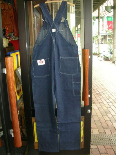 画像1: 〜1940'S DEADSTOCK FREELAND DENIM OVERALLS 38X34