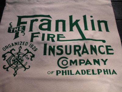 画像1: THE FRANKLIN FIRE INS, CO,/TOTE BAG NAT 2