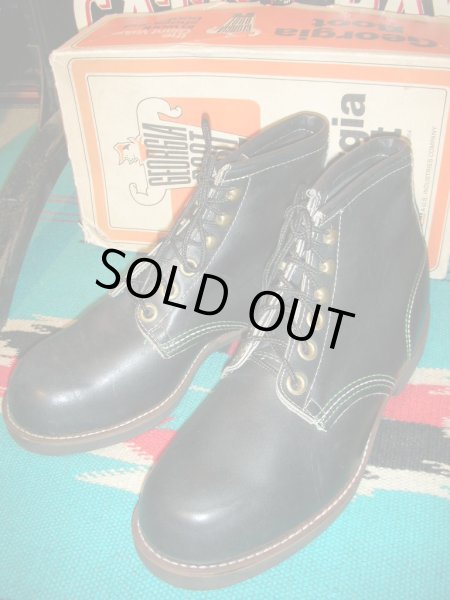 画像1: 1960'S〜 DEAD GEORGIA BOOTS WORK BOOTS SZ/7H XW (1)