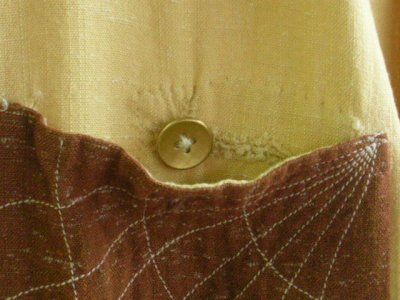 画像2: 1950'S COFFEE'S SPIDER WEB POCKET RAYON SHIRT SZ/L