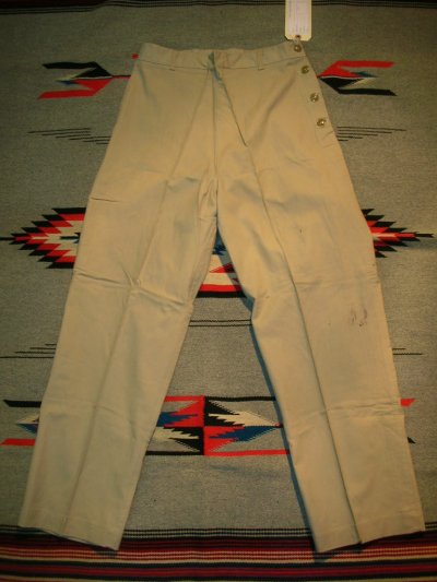 画像1: 1940'S〜 DEADSTOCK CROWN WORK PANTS W31