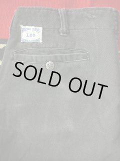 1960'S LEE 721Z BLACK twILL PANTS SZ 33,5X29 - ROCK-A-HULA