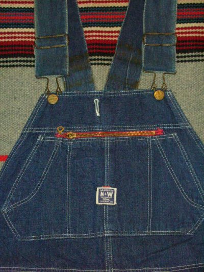 画像2: 1940'S N&W LOW BACK OVERALLS 36X30