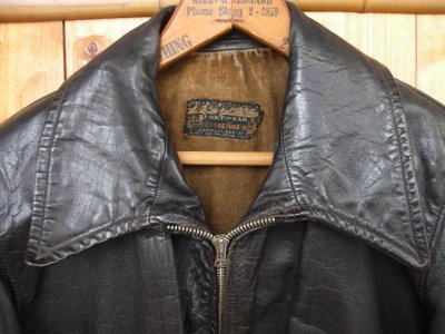 画像1: 1930'S〜 GRAIS HORSEHIDE LEATHER JACKET