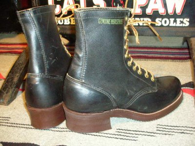 画像2: 1950'S DEAD WOLVERINE HORSEHIDE BOOTS SZ/7E