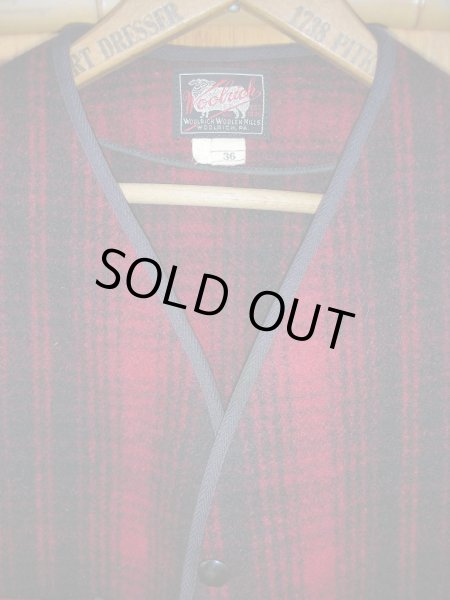画像4: 1940'S WOOLRICH HUNTING WOOL VEST SZ/36 (4)