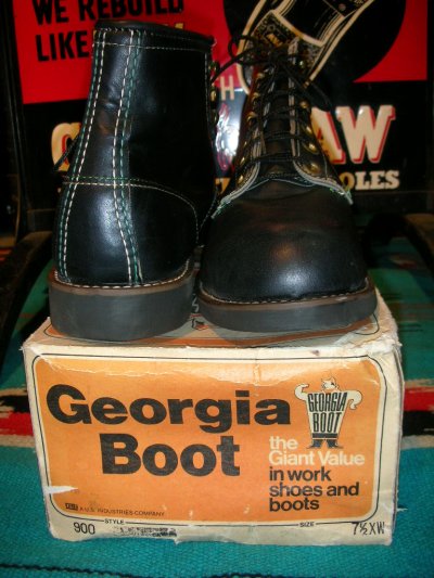 画像3: 1960'S〜 DEAD GEORGIA BOOTS WORK BOOTS SZ/7H XW