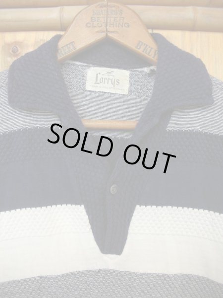 画像4: 1950'S LORRYS BORDER KNIT PULLOVER SZ/M (4)