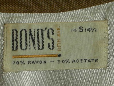画像2: 1950'S BOND'S PLAID RAYON  SPORTS SHIRT SZ/S