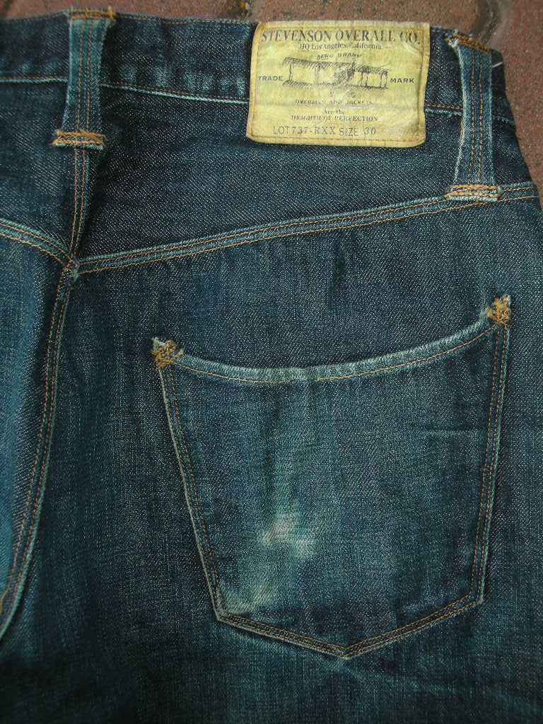 BLOG更新、STEVENSON OVERALL VENTURA 737-RXX 色落ちサンプル　