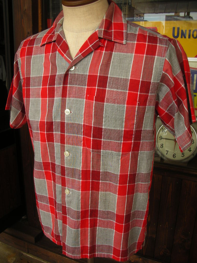50s Sandy Mac Donald vintage corduroy shirt コーデュロイシャツ 赤