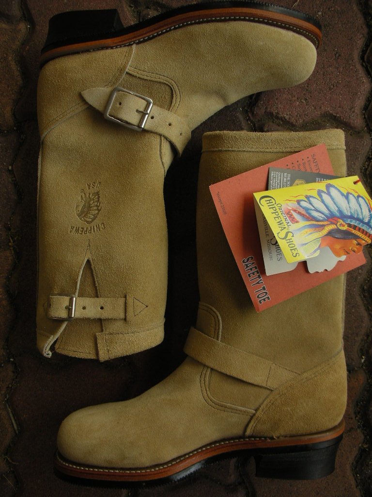 1994'S DEAD PT83 CHIPPEWA ENGINEER BOOTS SZ/6-1/2M - ROCK-A-HULA