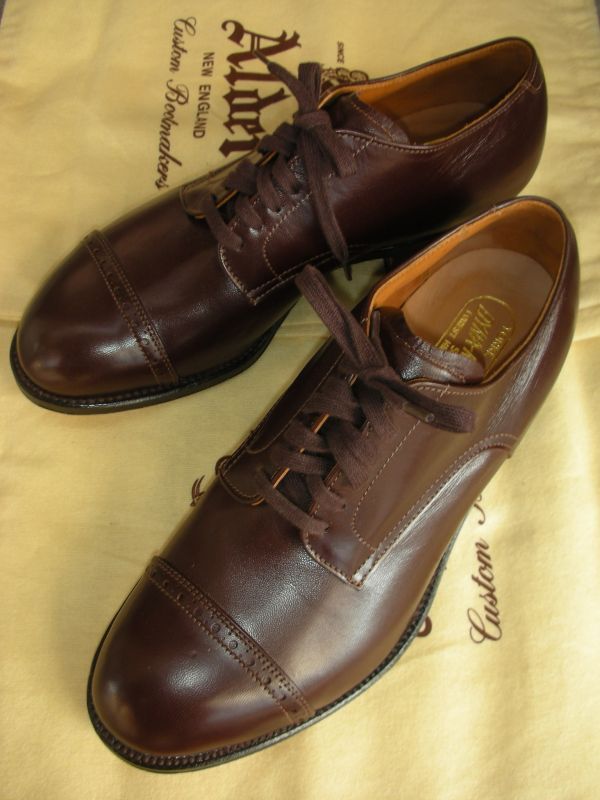 1980'S〜 DEADSTOCK ALDEN 564 CAP TOE DRESS SHOES SZ/7EEE - ROCK-A 