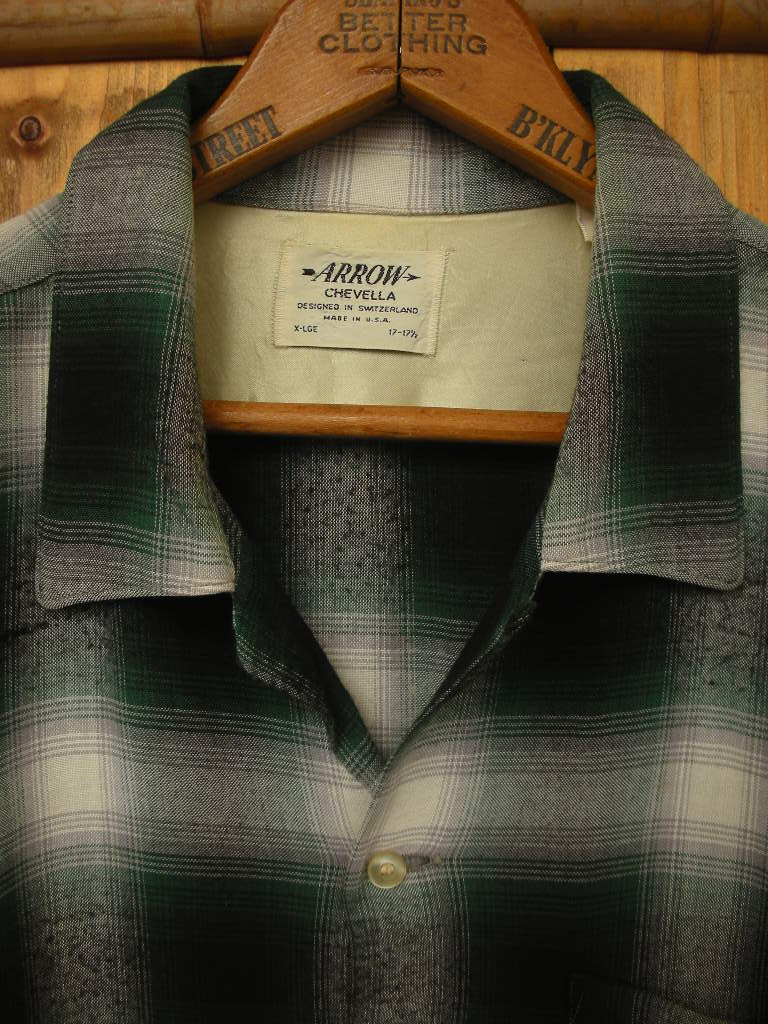 満点の vintage 50s Arrow rayon shirt ecousarecycling.com