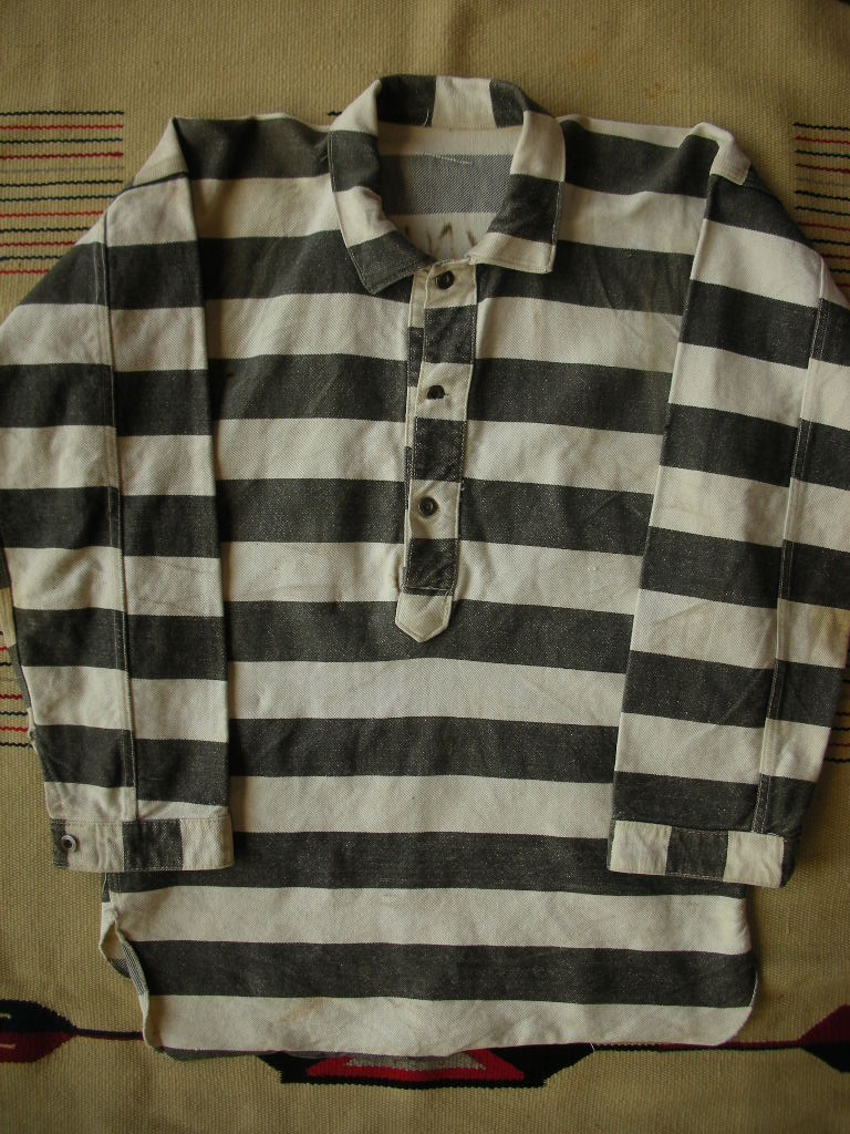1930'S PRISONER PULLOVER SHIRT - ROCK-A-HULA Vintage Clothing