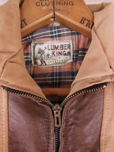 1940'S DEADSTOCK LUMBER KING TWO TONE SPORTS JACKET/YOUTH14 - ROCK 