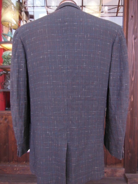 1950'S DUNBROOK DARK CHARCOALFLECK WOOL SPORT JACKET SZ/38 - ROCK