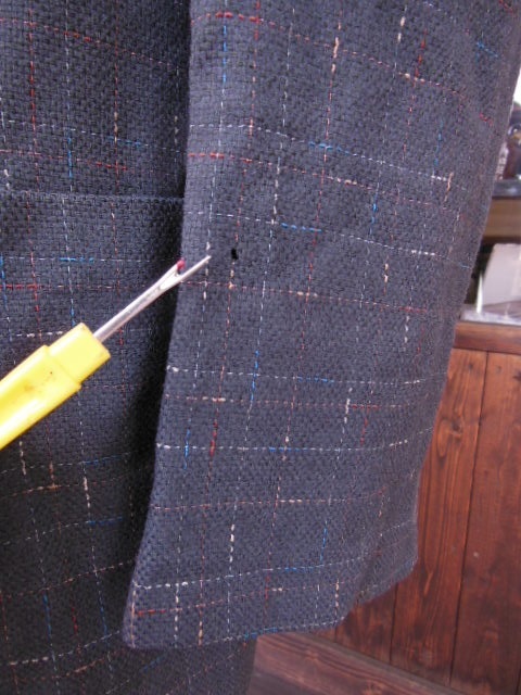 1950'S DUNBROOK DARK CHARCOALFLECK WOOL SPORT JACKET SZ/38 - ROCK