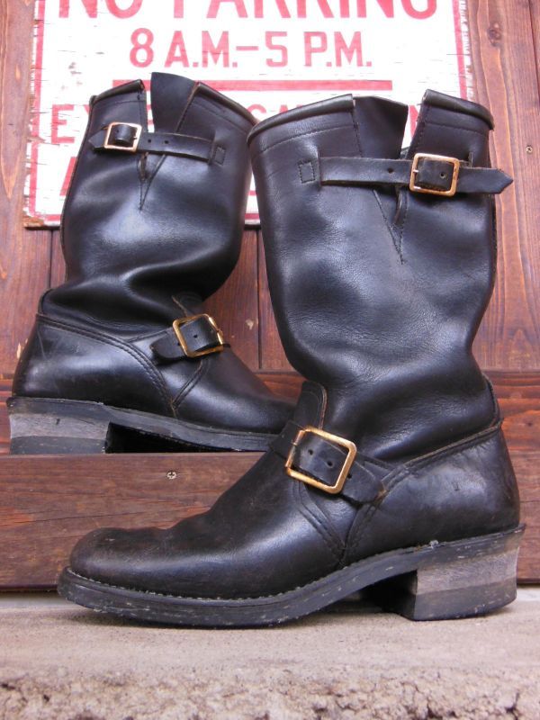 1970'S UNKNOWN NON STEEL TOE ENGINEER BOOTS SZ/8-1/2C - ROCK-A ...