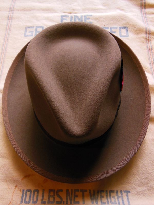 NEW STETSON WHIPPET WOOL FEDORA HAT/CAMEL/7-3/8 (59cm) 新品