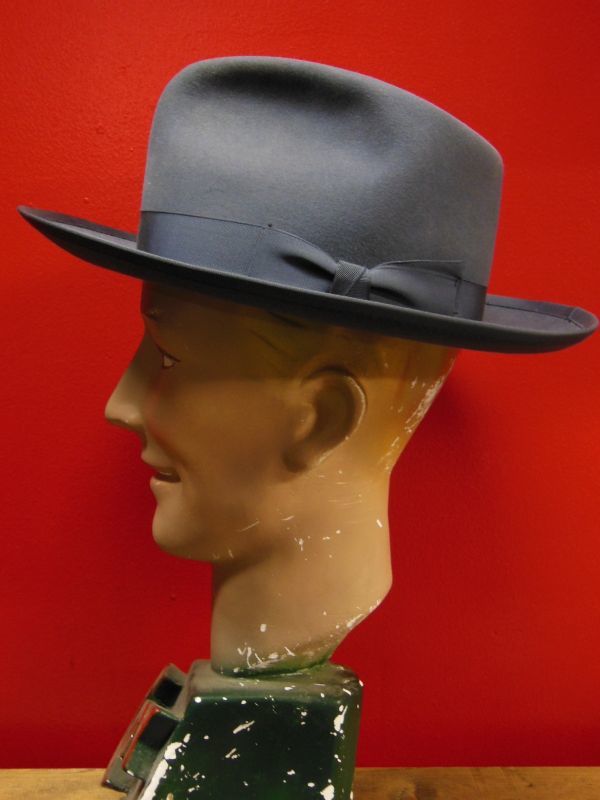 1950'S PENNEY'S MARATHON WOOL FEDORA HAT/7 (56cm)ビンテージ