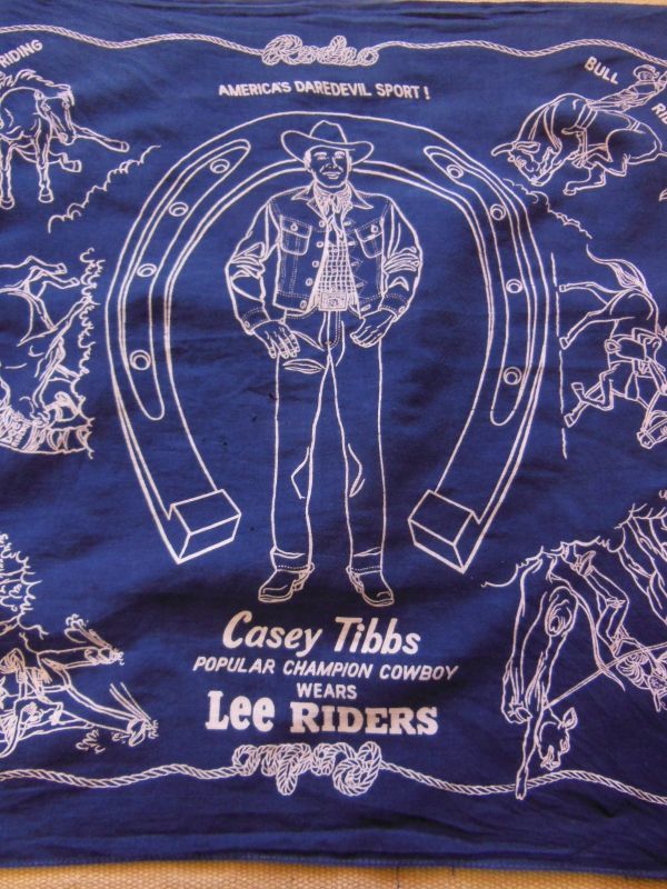 【NOS】50s Lee Casey Tibbs ビンテージバンダナ