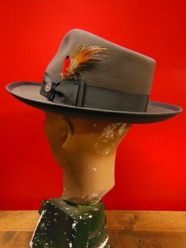 NEW STETSON ROYAL DELUXE WHIPPET WOOL FEDORA HAT/CARIBOU/7-1/4 
