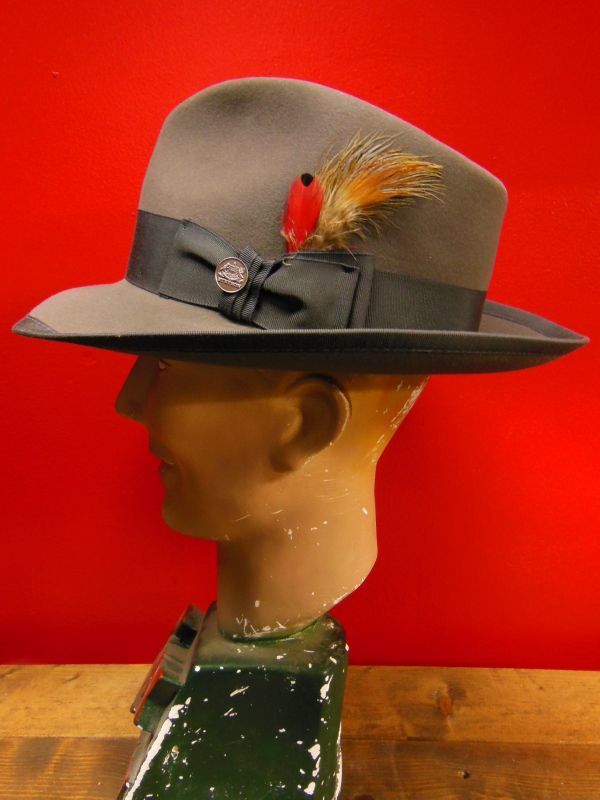 NEW STETSON ROYAL DELUXE WHIPPET WOOL FEDORA HAT/CARIBOU/7-1/4
