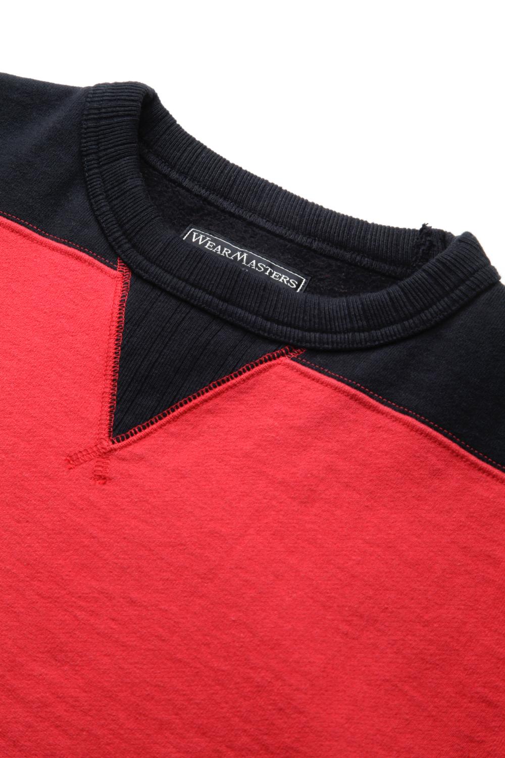 Attractions WEARMASTERS Lot.551 DOUBLE V TWO TONE SWEATSHIRT/RED 