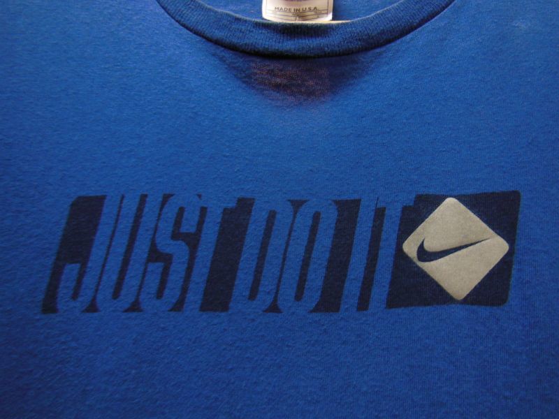 80S90S US古着 ビンテージ NIKE ナイキ 米国製 JUST DO IT ロゴTシャツ