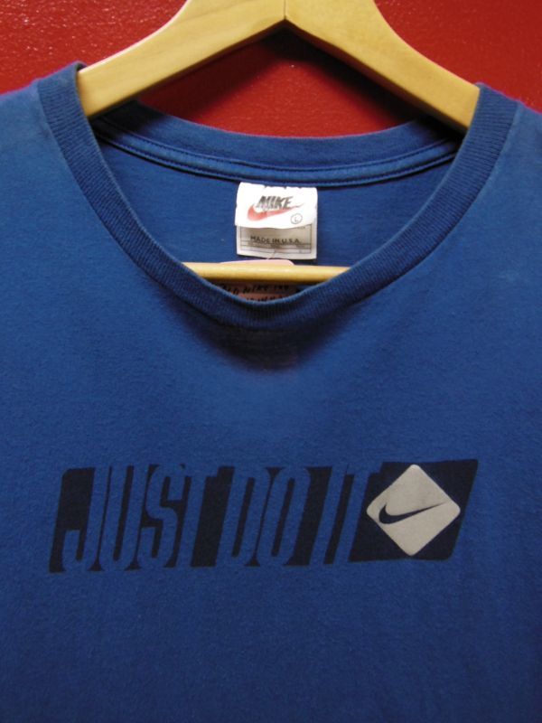 80S90S US古着 ビンテージ NIKE ナイキ 米国製 JUST DO IT ロゴTシャツ