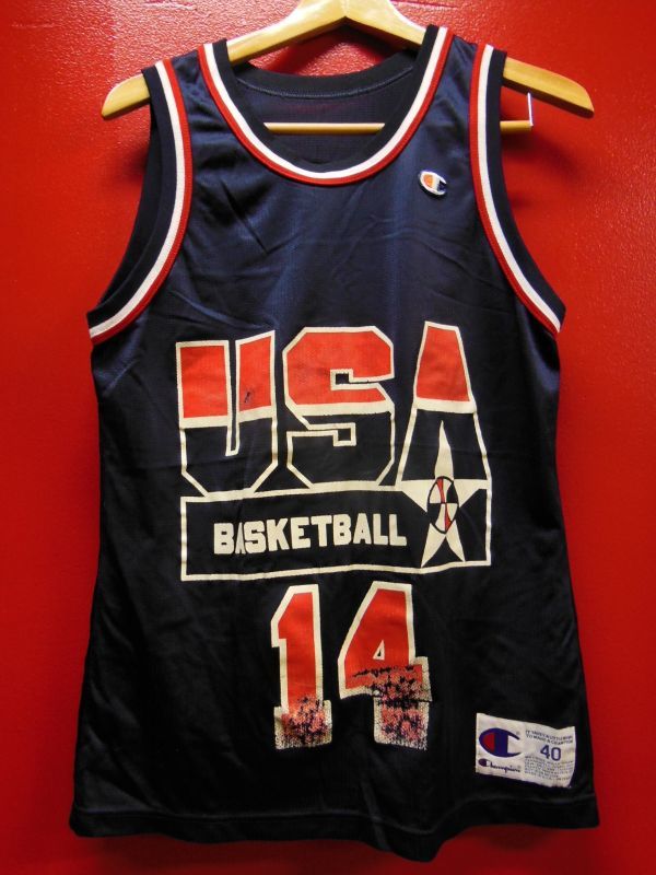 90S US古着 チャンピオン 米国製 NBA タンクトップ14 アロンゾ・モーニング/SZ40/USAドリームチーム - ROCK-A-HULA  Vintage Clothing
