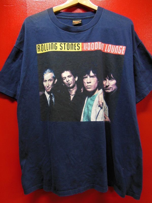 90S US古着 ビンテージ ROLLING STONES VOODOO LOUNGE TOUR 94/95 バンド ツアー TシャツXL