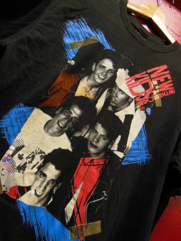 XL ヴィンテージ 90s NEW KIDS ON THE BLOCK Tシャツシングルステッチ