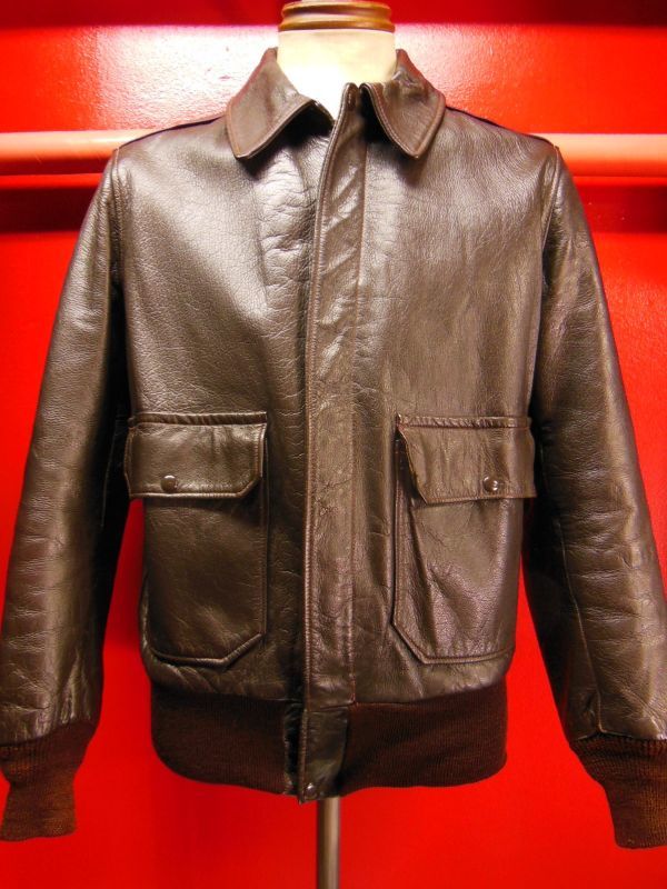 1950'S CALIFORNIAN GOATSKIN A-2 TYPE BOMBER JACKET SZ/38-40 - ROCK ...