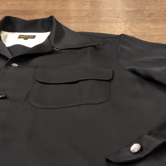 The GROOVIN HIGH Vintage 1940'S Style Box Shirt Black/A138/黒