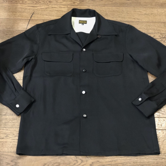 The GROOVIN HIGH Vintage 1940'S Style Box Shirt Black/A138/黒