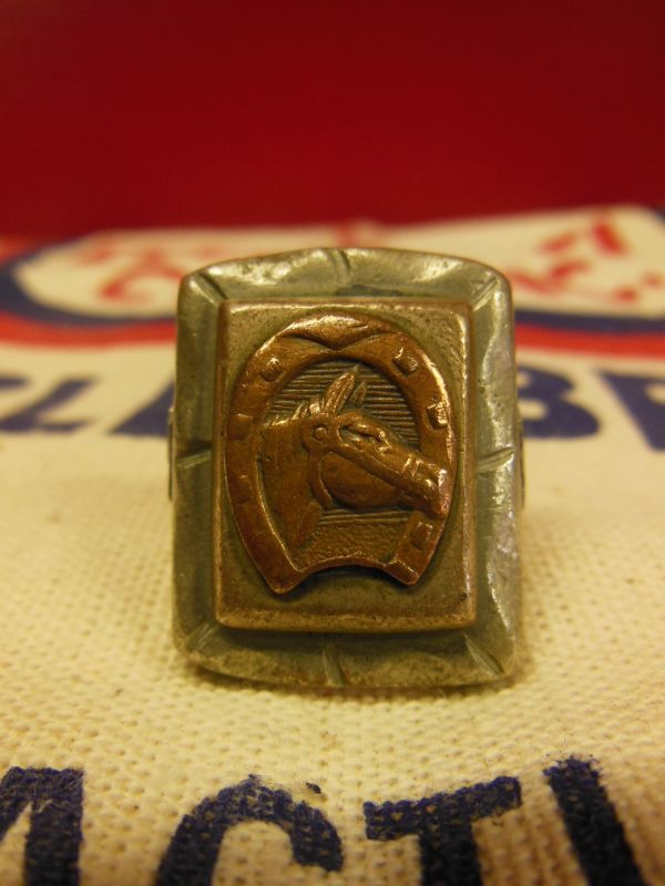 1950'S〜 VINTAGE HORSE SHOE MEXICAN RING ビンテージ メキシカン